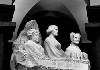 Image of Lucretia Mott, Elizabeth Cady Stanton, Susan B Anthony Suffragists